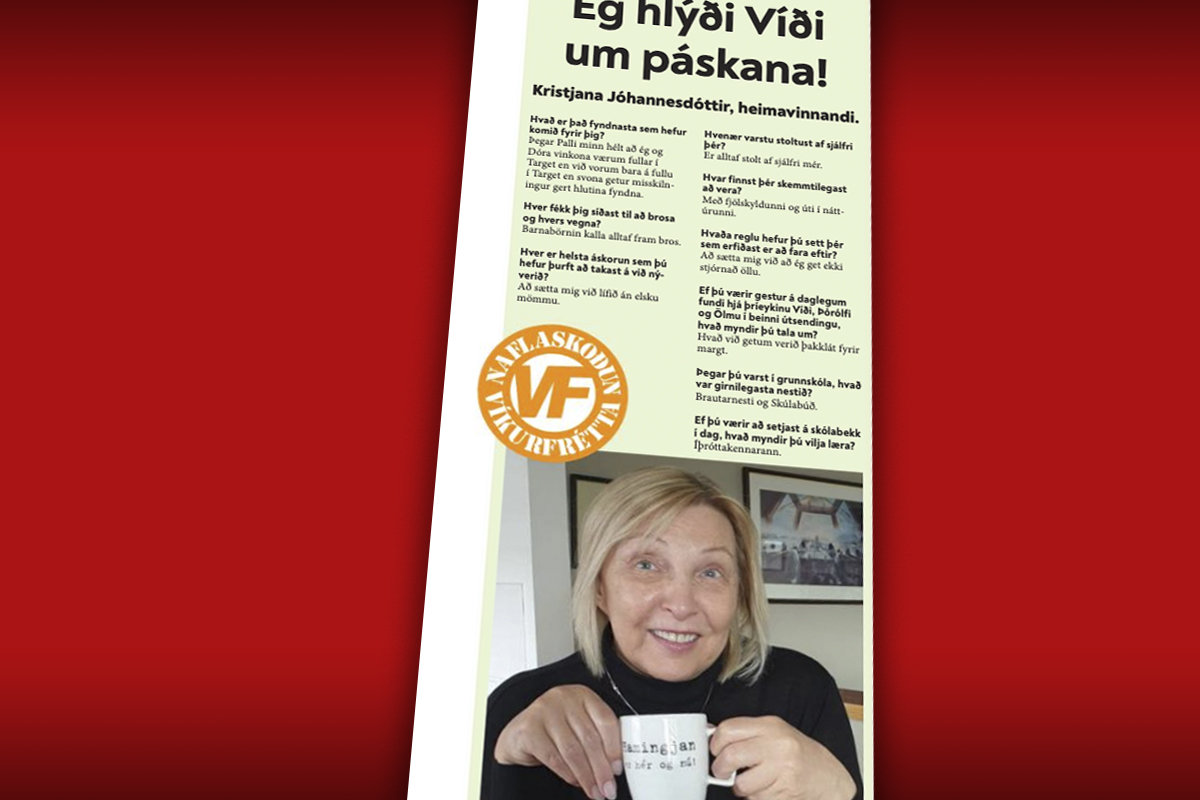 Ég hlýði Víði um páskana!