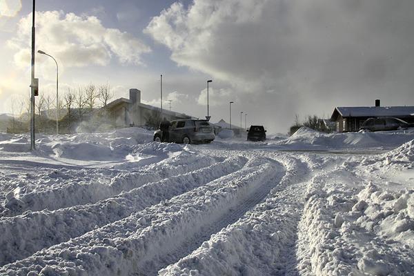 Leiðinleg færð á suðvesturhorninu