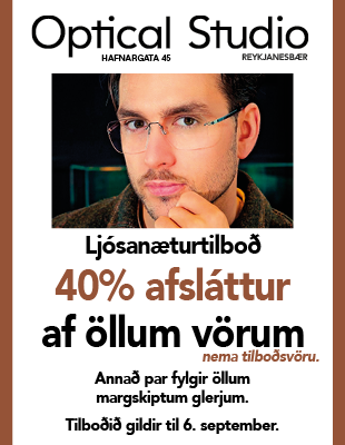 Optical Studio 15, 18, 20, 22, 25, 27, 29. ágúst 1-6 sept karl