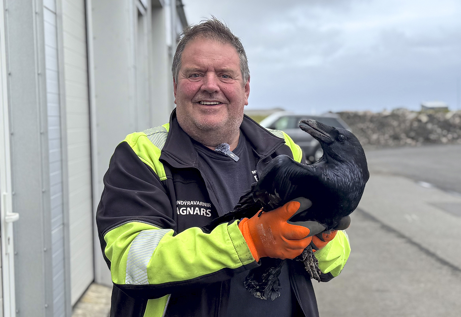 Krummi krúnkaði hjá Ragnari bjargvætti