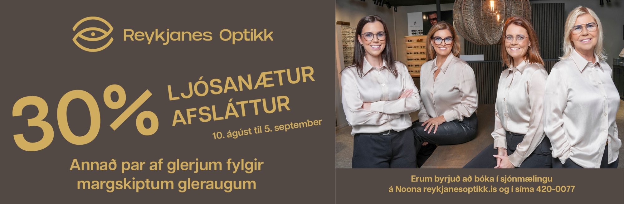 Reykjanes Optikk Ljósanótt 2026