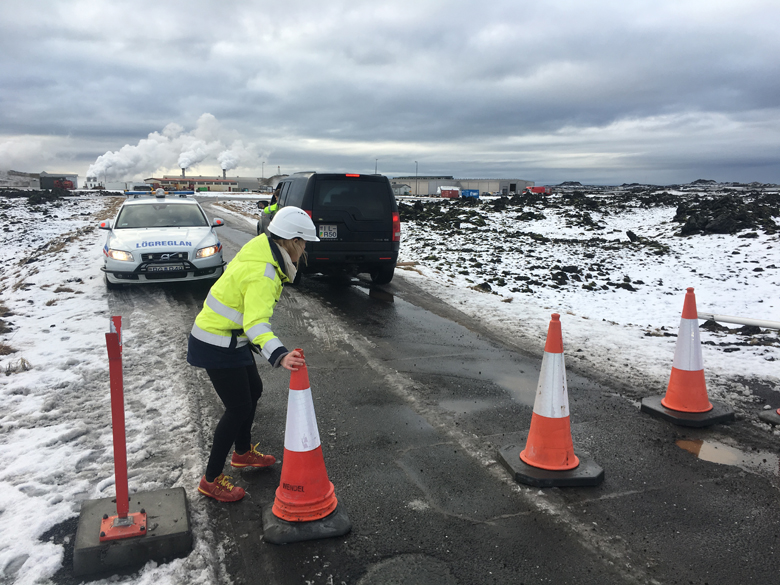 Gas úr borholu fór í vatnsveitu