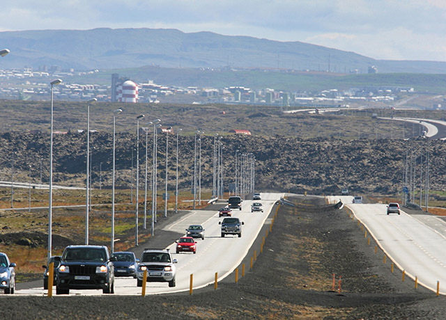 Á 160 km hraða á brautinni