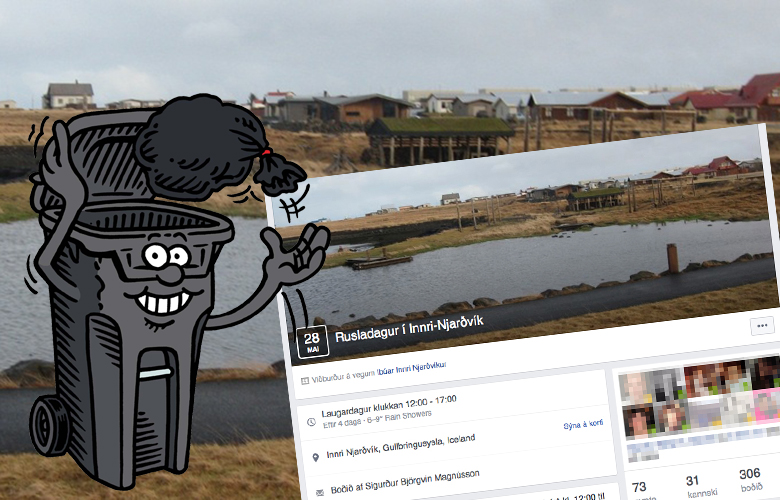 Íbúar Innri Njarðvíkur hreinsa hverfið og grilla