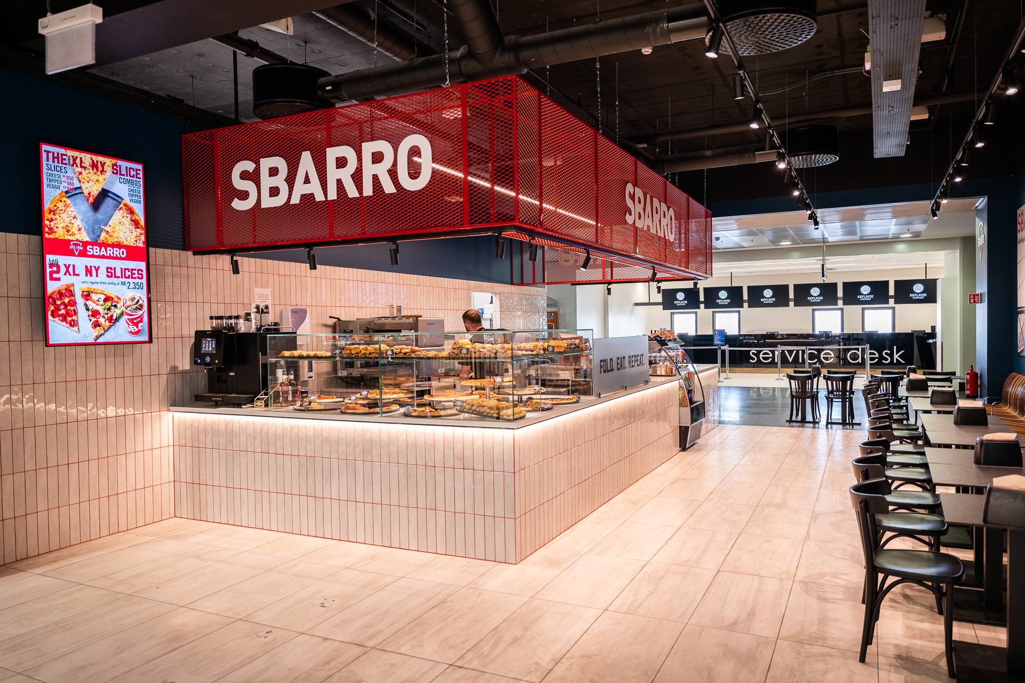 Sbarro hefur opnað pop-up veitingastað á Keflavíkurflugvelli