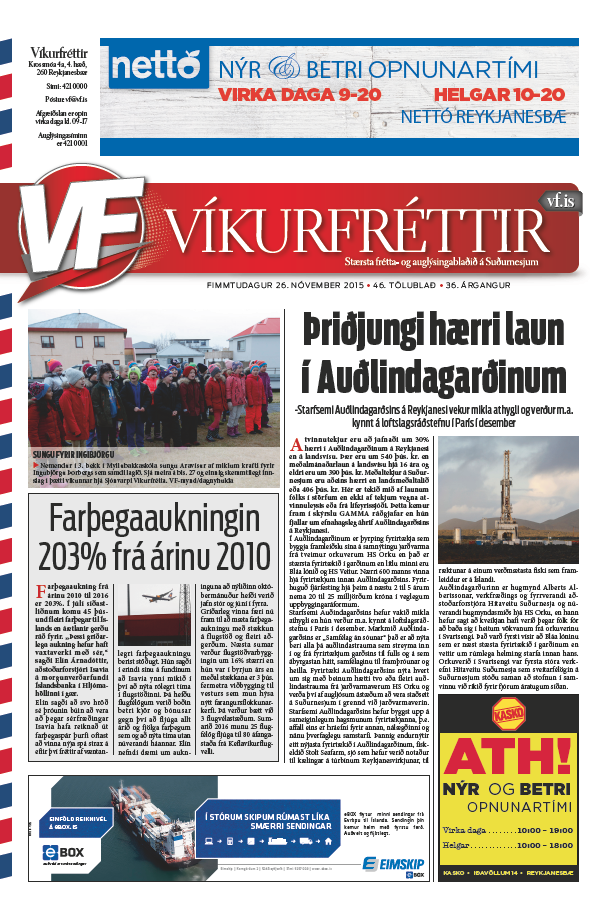 Blað dagsins er komið á netið