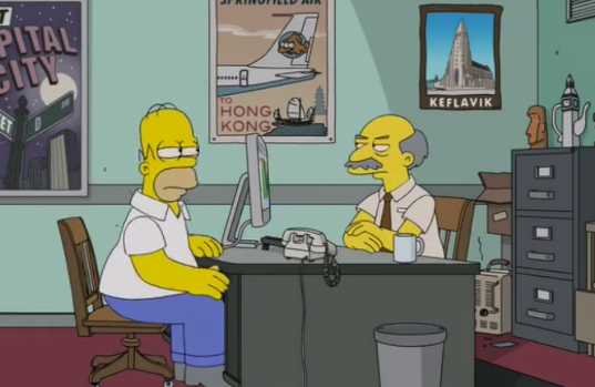 Hallgrímskirkja í Keflavík í Simpsons þætti