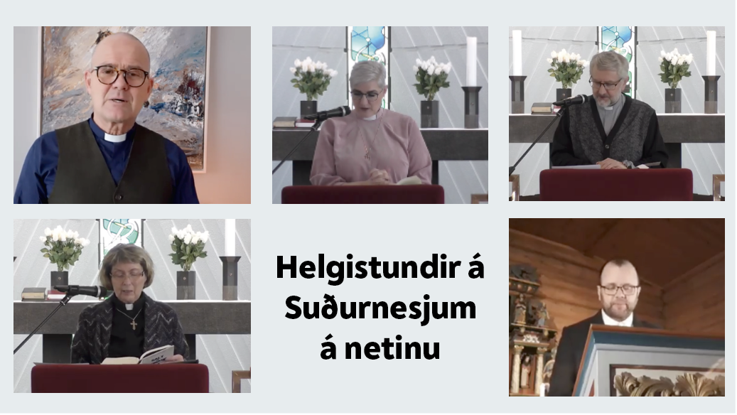 Helgistundir hjá prestunum á netinu