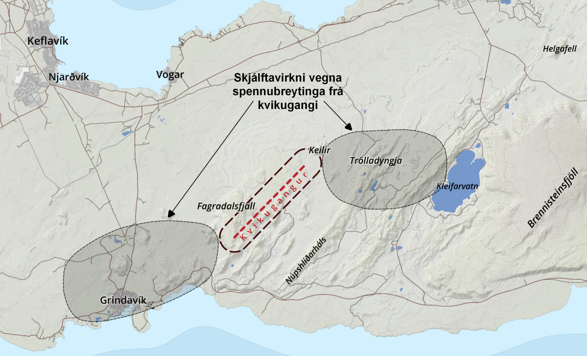 Virknin sú mesta sem mælst hefur á Reykjanesskaganum frá upphafi