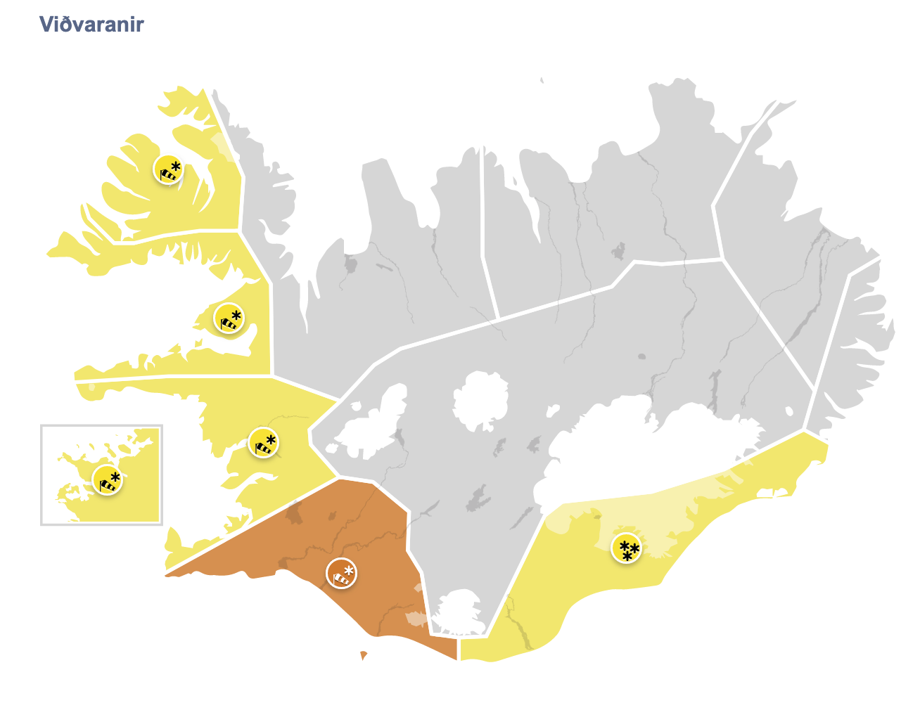 Talsverð eða mikil snjókoma í kortunum