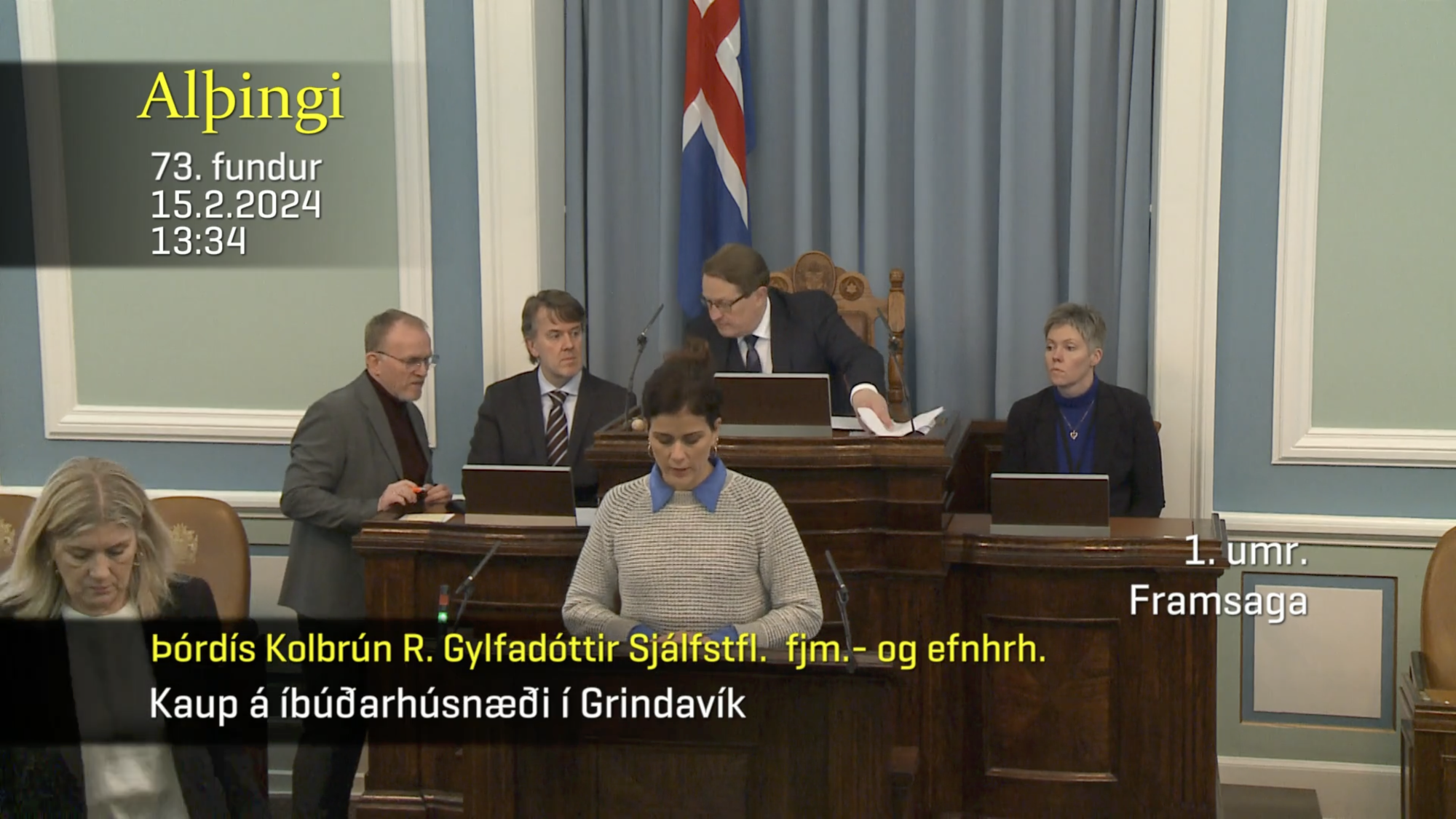 Mælt fyrir frumvarpi um yfirtöku ríkissjóðs á húsnæðislánum Grindvíkinga