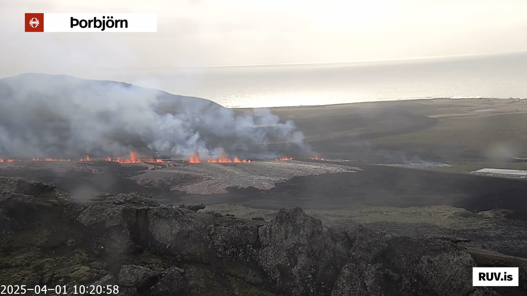 Hér er beint streymi RÚV frá Grindavík