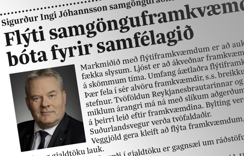 Samgönguráðherra vongóður um að flýta framkvæmdum við Hafnarfjörð