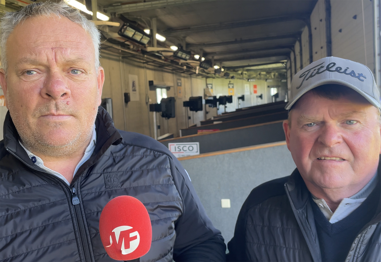 Þjálfari Loga Sig og kylfusveinninn sem í leiðinni er faðirinn, að sjálfsögðu með Loga