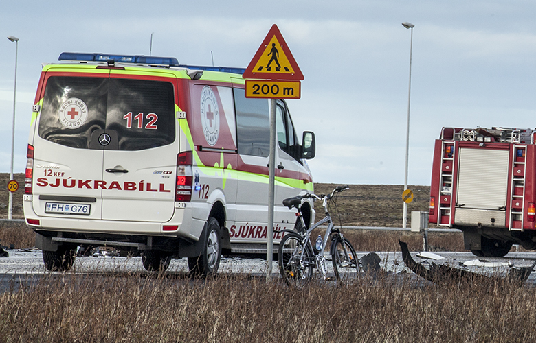 Dottaði undir stýri og ók út af