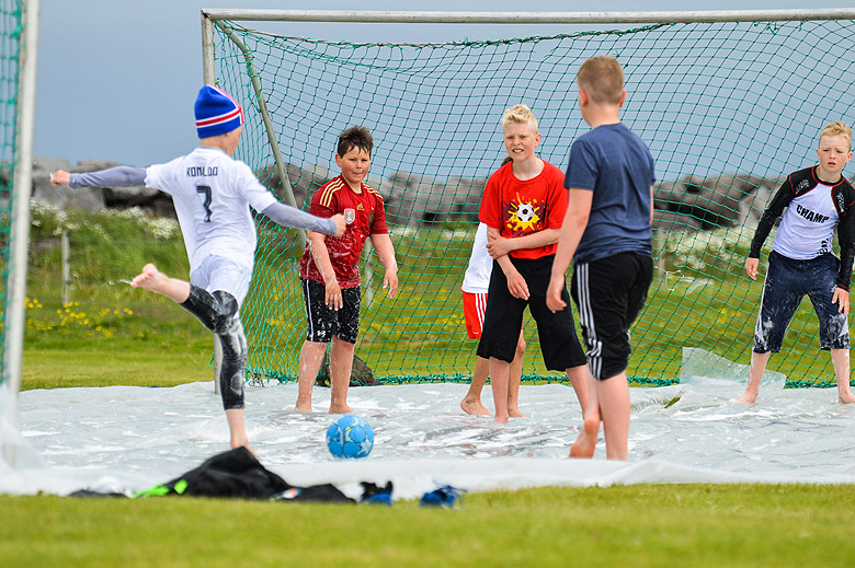 Góð stemmning á sólseturshátíð í Garði