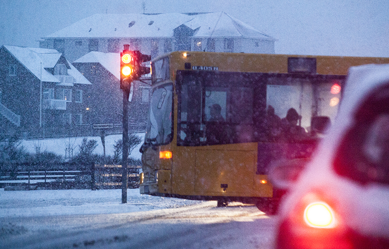 Áreittu börn í strætó og gerðu aðsúg að lögreglu