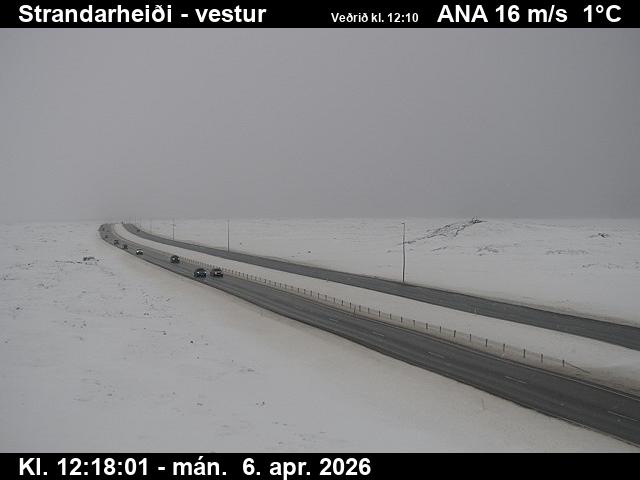 Appelsínugular veðurviðvaranir taka gildi kl. 14