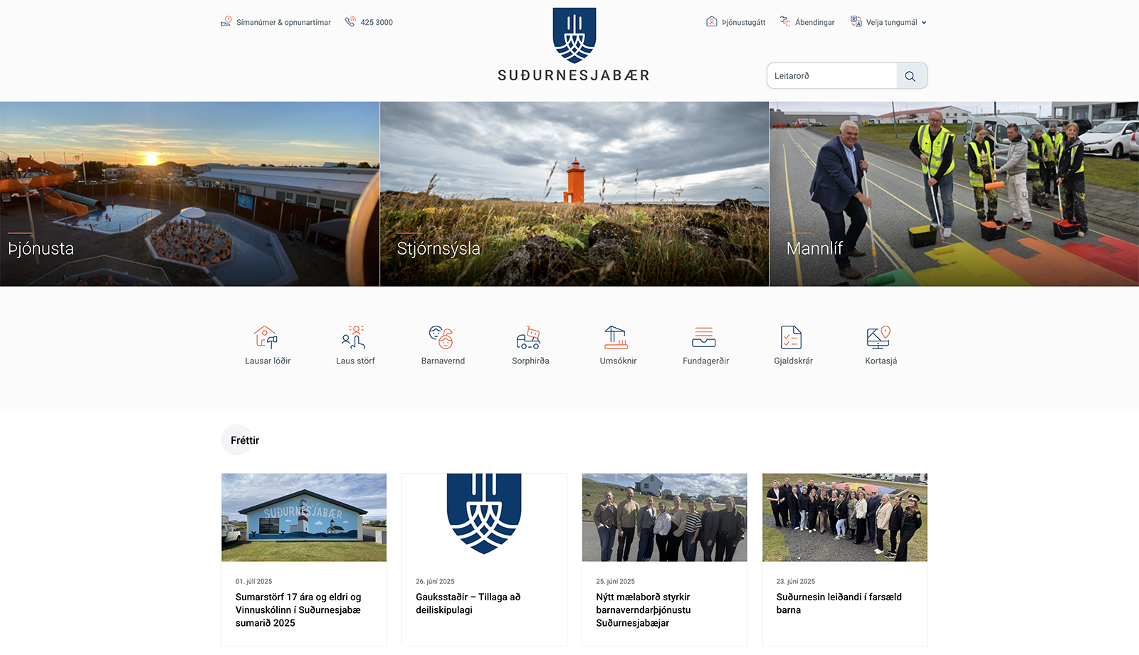 Suðurnesjabær fagnar afmæli með nýrri þjónustugátt og uppfærðri heimasíðu