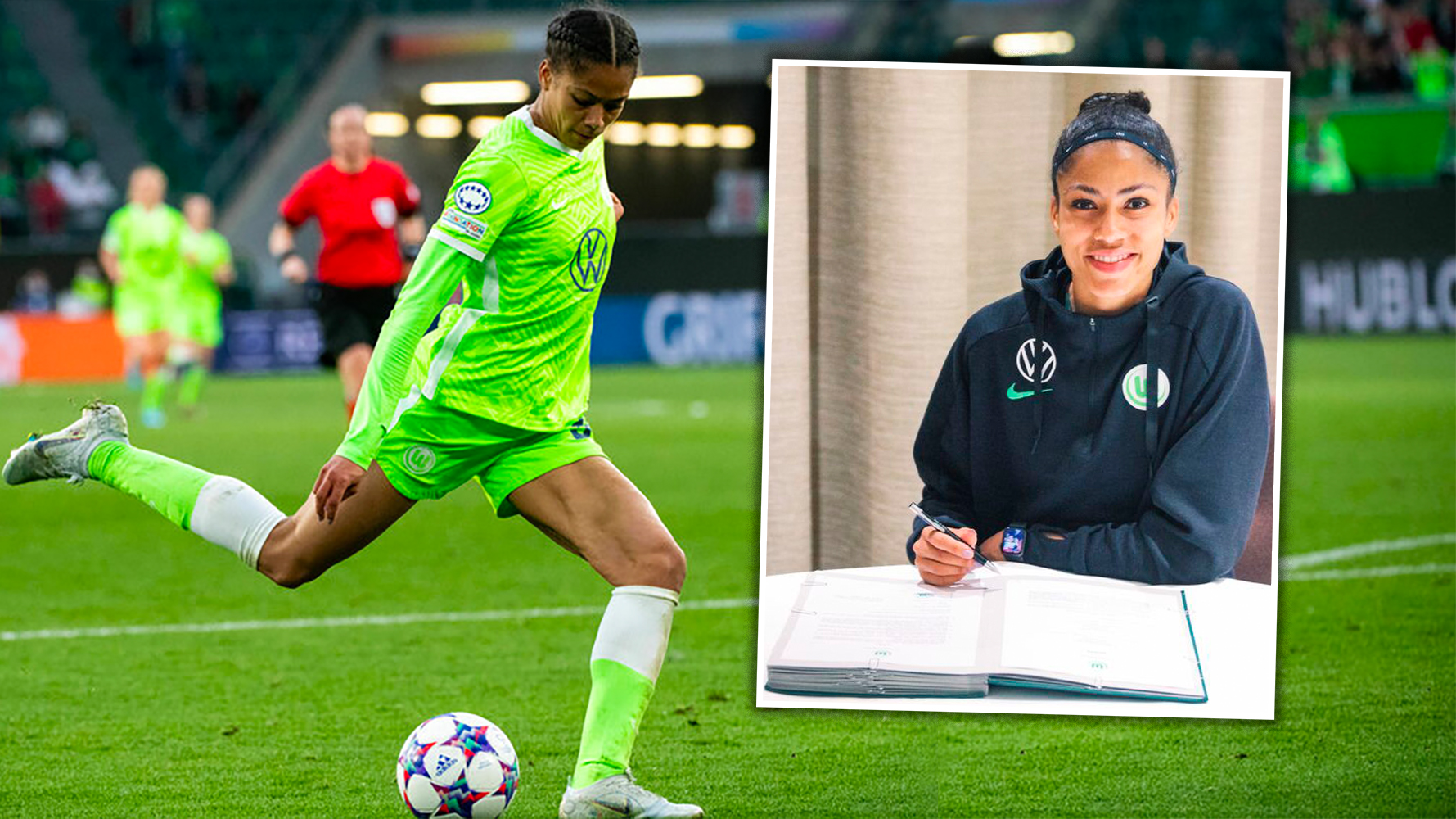 Sveindís Jane framlengir samningi sínum við Wolfsburg