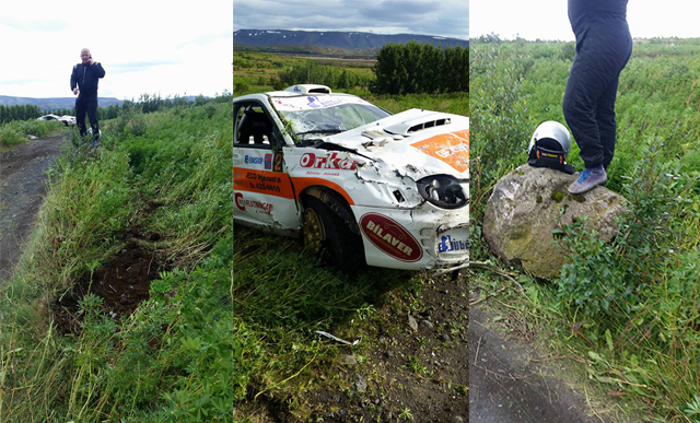 Rosaleg velta rallara úr Reykjanesbæ - video