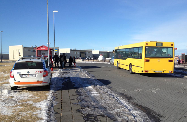 Ekið á barn við Akurskóla