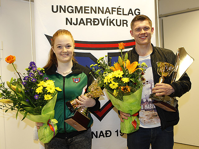 Elvar Már og Inga María íþróttafólk Njarðvíkur