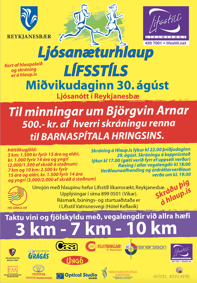 Ljósanæturhlaup Lífstíls
