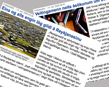 Bað veitingamenn afsökunar