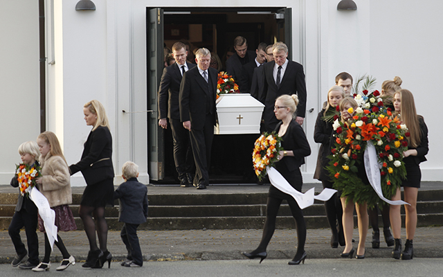 Útför Jóns William Magnússonar