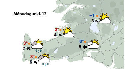 Hlýindi næstu daga