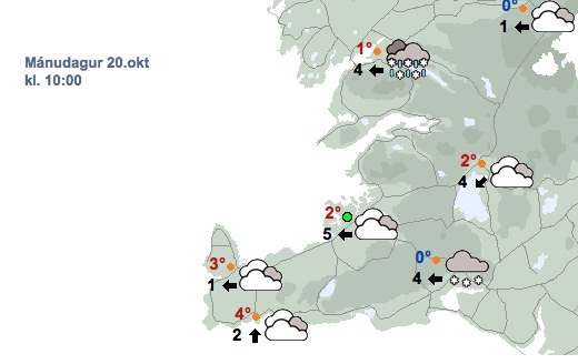 Kólnar og hvessir í dag