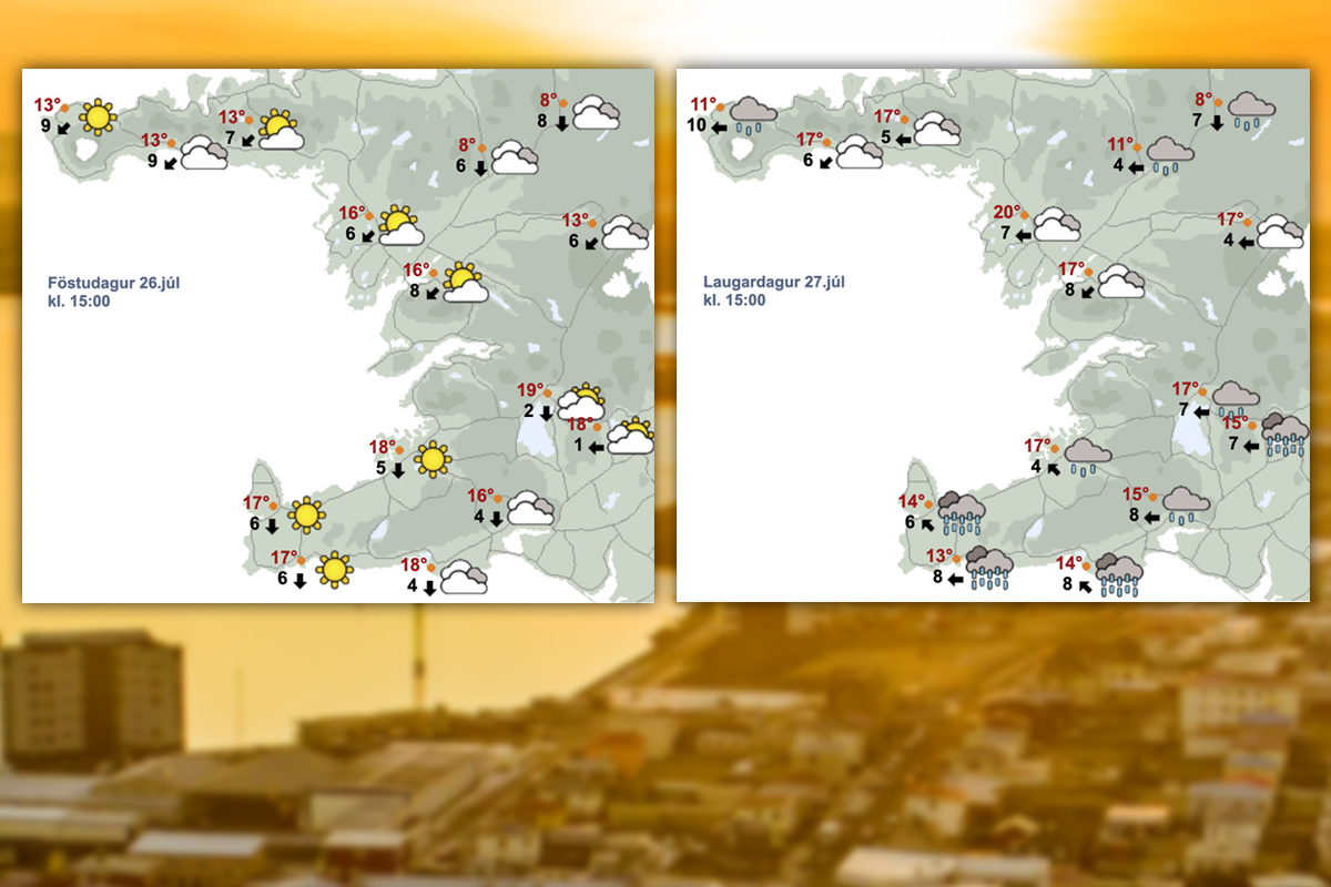 Njótið dagsins í dag - það rignir á morgun