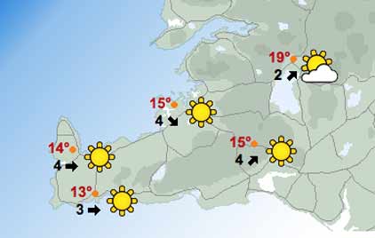 Glæsileg veðurspá fyrir laugardaginn á Suðurnesjum