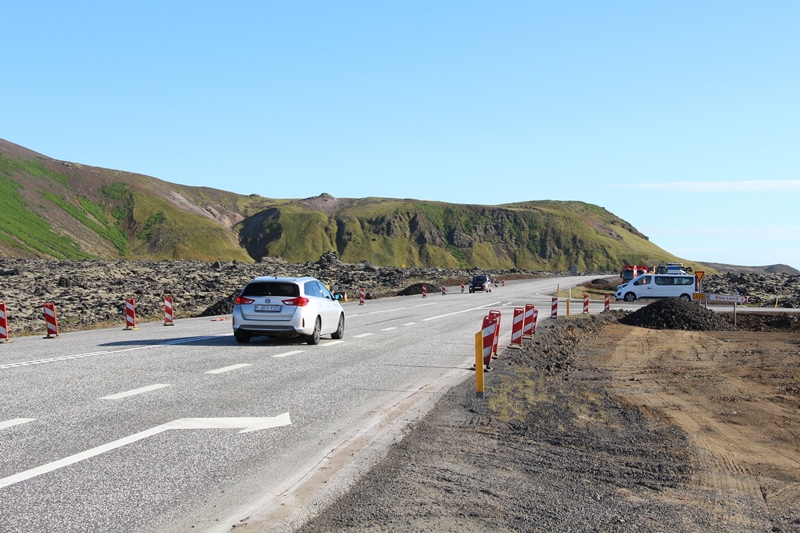 Endurbætur á gatnamótum við Bláa Lónið