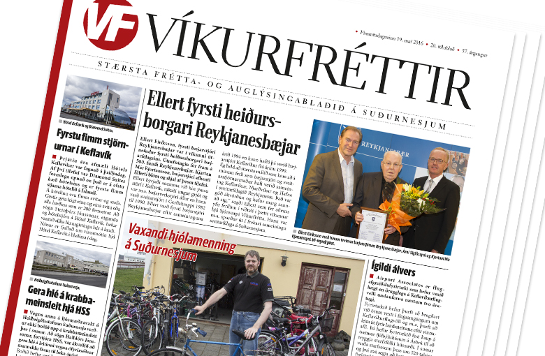 Glænýjar Víkurfréttir komnar á vefinn