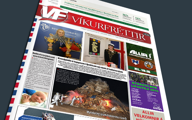 Þykkar Víkurfréttir inn um lúguna í dag