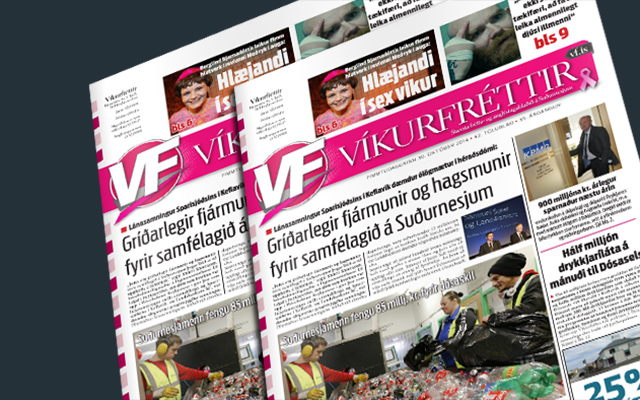 Víkurfréttir glóðvolgar úr prentun
