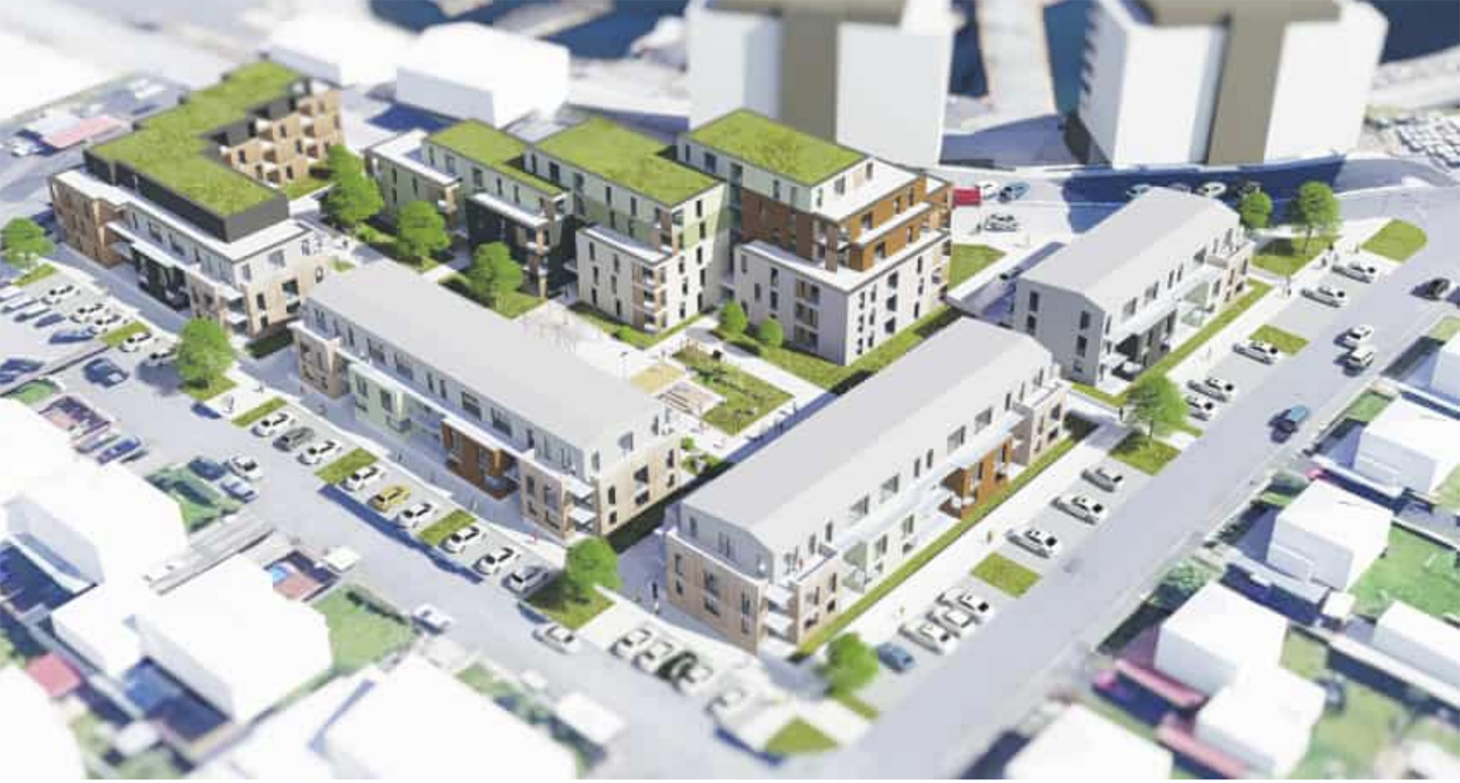 128 nýjar íbúðir á Víkurbraut 10 og 14 í Keflavík