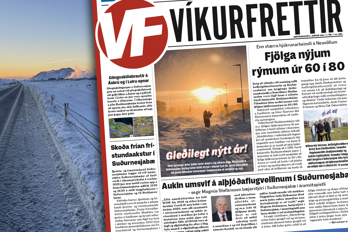 Fyrsta blað ársins 2023 frá Víkurfréttum