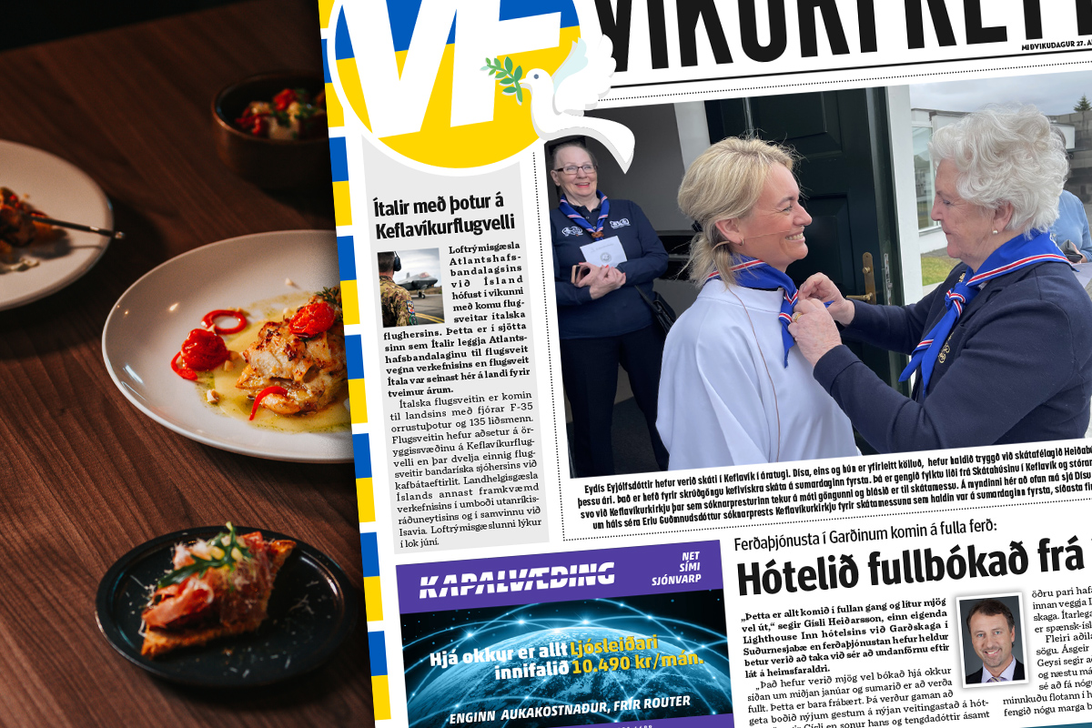 Nýr viti á Garðskaga í Víkurfréttum vikunnar