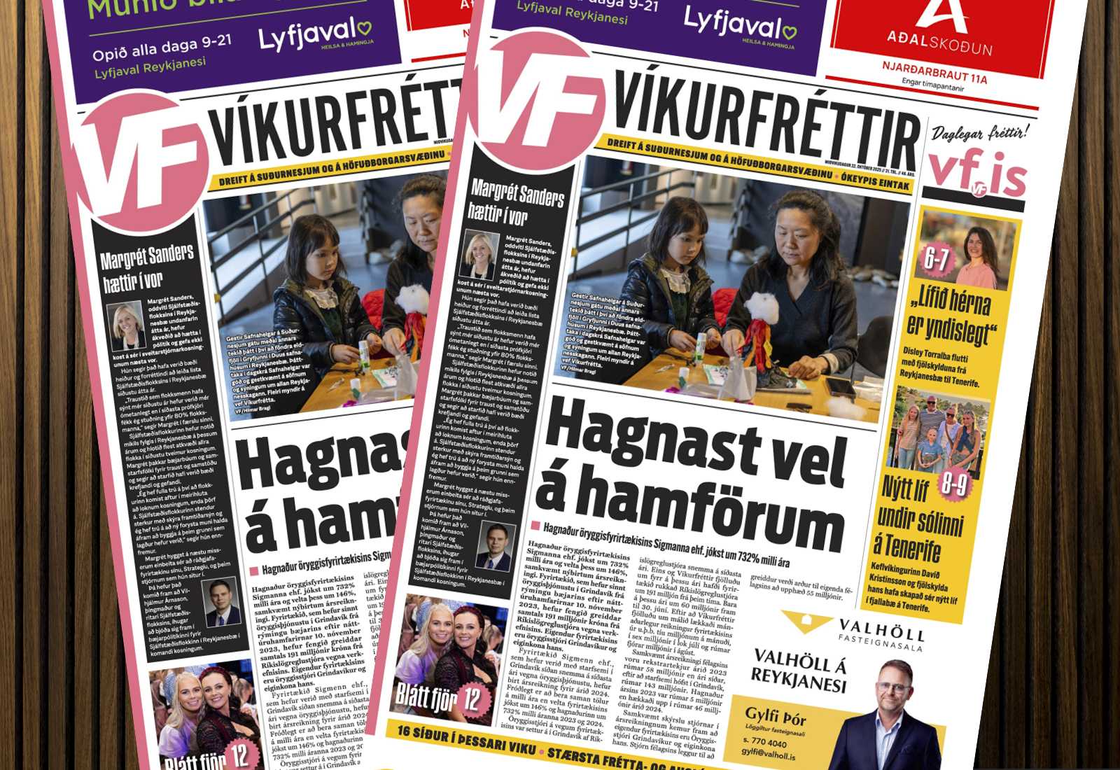 Iðandi mannlíf og glampandi sól í Víkurfréttum vikunnar
