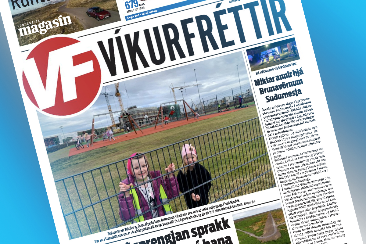 Víkurfréttir glóðvolgar úr prentun