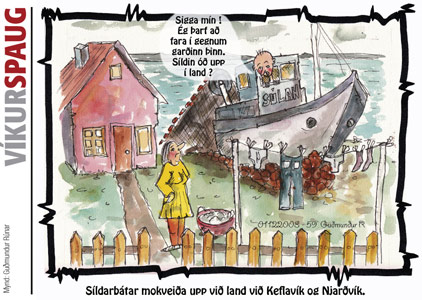 Sýning á VíkurSpaugs teikningum 