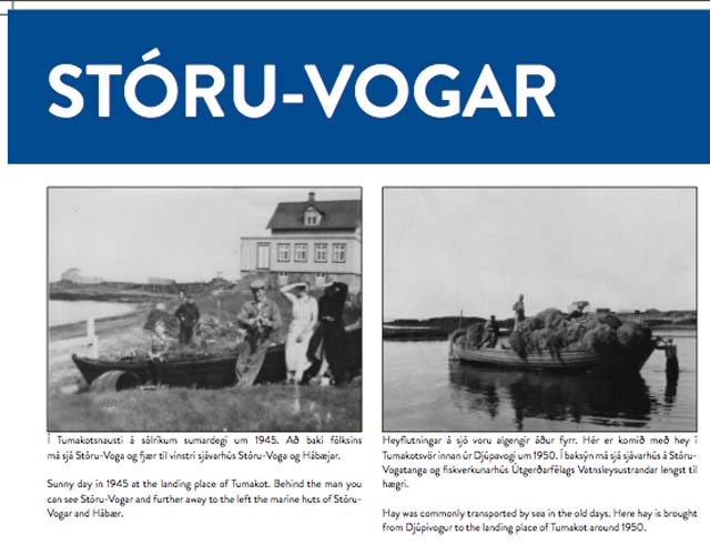 Fræðsluskilti sett upp í Vogum