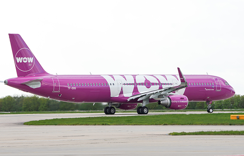 Fyrsta flug WOW air til Cleveland